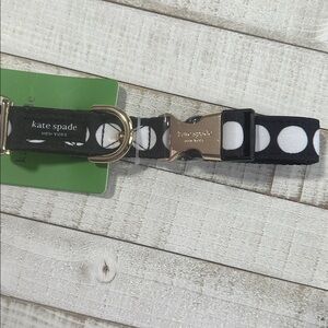 Nwt Kate spade art dots dog collar M/L
